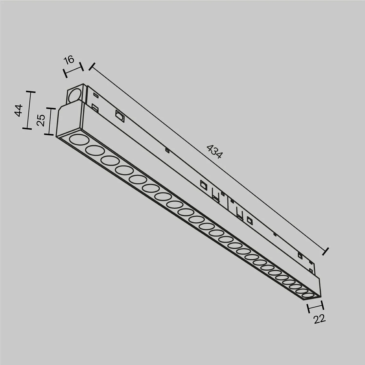 Трековый светильник Магнитная трековая система 23мм EXILITY Points, LED 24W, Черный (Maytoni Technical, TR031-4-24WTW-DD-B) - Amppa.ru