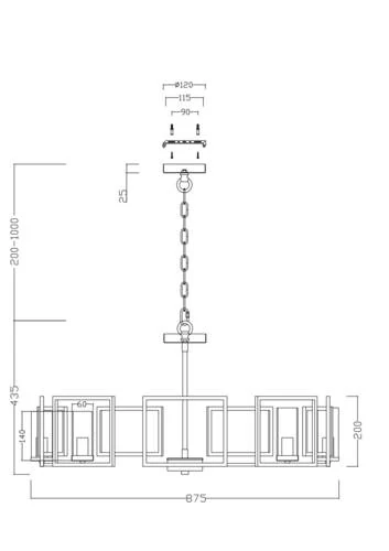 Подвесной светильник House Bowi, 8xE14 Золото (Maytoni, H009PL-08G) - Amppa.ru