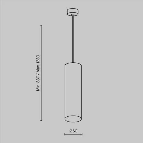 Подвесной светильник Pendant Focus, 1xGU10 Матовое Золото (Maytoni Technical, P075PL-01MG) - Amppa.ru