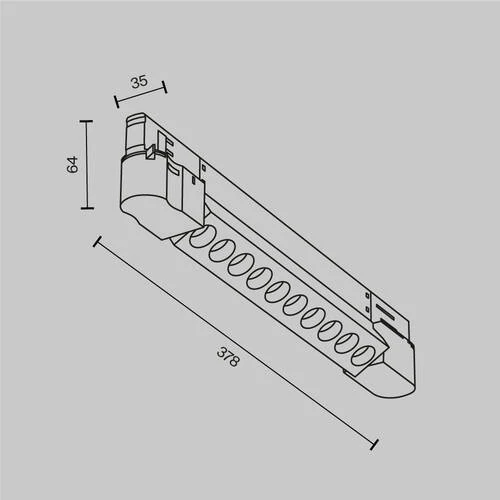 Трековый светильник Трехфазная трековая система TRINITY Points, LED 10W, 4000K, Белый (Maytoni Technical, TR195-3-10W4K-M-W) - Amppa.ru