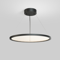 DK6616-BK Подвесной горизонтальный светильник Veil со светодиодом H900 d600 220V 48W 3000-6000K IP20 черный алюминий