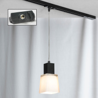 Трековый светильник однофазный Track Lights, 1xE14, Черный и Белый (Lussole, LSC-2506-01-TAB)