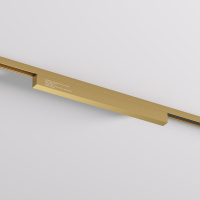 Внешний блок питания для трека SHINE BASE, 150W, 48V DC, IP20, сатинированная латунь, алюминий Лазерная гравировка на видимой боковой части.