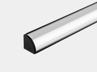 Алюминиевый профиль угловой черный 2 м SF-1616-BL (00-00043330, SWG Standard)