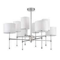 Люстра На Штанге Latti Classi, 8xE14, Хром (Lumion, 6589/8c)