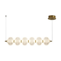 Подвесной светильник LED Awella, LED 22W, 3000K, Латунь, Прозрачный (Freya, FR6135PL-L22BT)