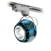 Спот Beluga, Синий/Хром (Fabbian, D57J0731)